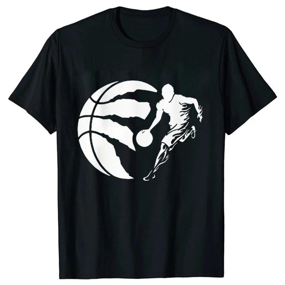 (beige, S) Summer Men's Clothing Hip Hop Basketballer Tee Shirt Men Casual Short Sleeve Streetwear Funny Printed Graphic Tops Cool T-shirt