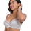 (black, 40) Large size new lace trim bra full coverage bra, no padding, ultra-thin and comfortable 3