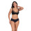 (black, 40) Large size new lace trim bra full coverage bra, no padding, ultra-thin and comfortable 5