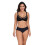 (black, 40) Large size new lace trim bra full coverage bra, no padding, ultra-thin and comfortable 6