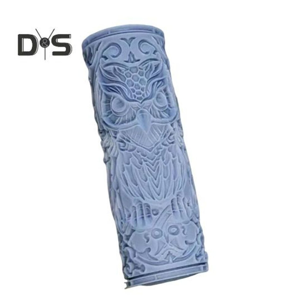 Clay Tile Roller Flower Bird Pattern Clear Texture Seamless  Application Comfortable Grip Smooth Rolling Stamping Pottery Tool Pottery Clay DIY