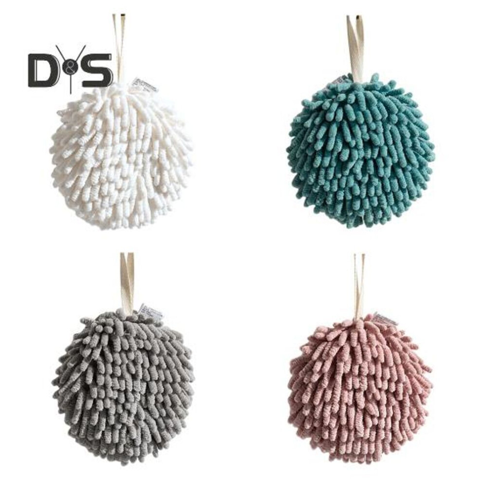 4 Pcs Hand Towel Highly Water Absorbent Mixed Colors Soft Superfine Fiber Thickened Chenille Rag Stain-resistant Reusable Kitchen Cleaning Wipe Towels