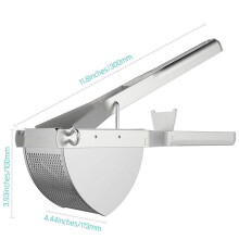 Potato Ricer Stainless Steel Potato Masher Heavy Duty Potato Ricer Masher For Baby Food Fruit Vegetable Juicer KC0154