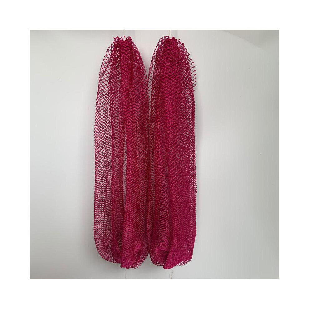 (Rose) 2 PCS Authentic African Exfoliating Bath Net Sponge