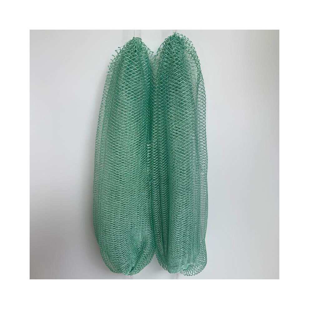 (Seafoam) 2 PCS Authentic African Exfoliating Bath Net Sponge