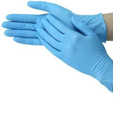 (LARGE) Box of 100 Strong Blue Disposable Nitrile Gloves Powder Free All Sizes available for,Industrial,Hair Beauty,Mechanic, Home Cleaning Supplies