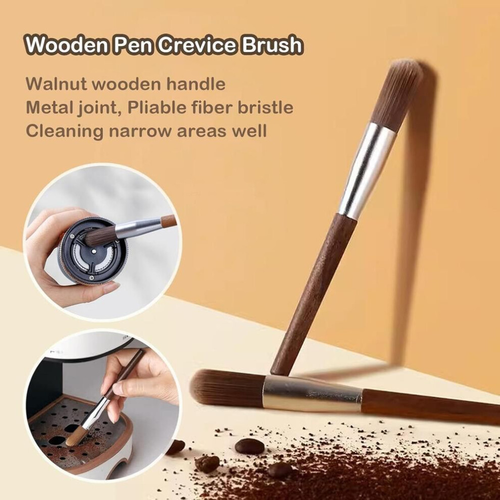 6 Pieces Coffee Portafilter Cleaning Brush Set Coffee Grinder Machine Cleaning Brush Kit Espresso Grinder Machine Accessories