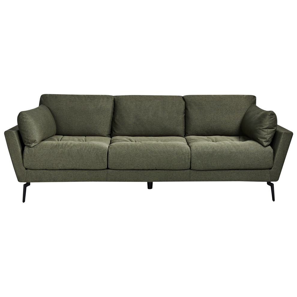 Sofa NENOLA Fabric Dark Green 4 Seater
