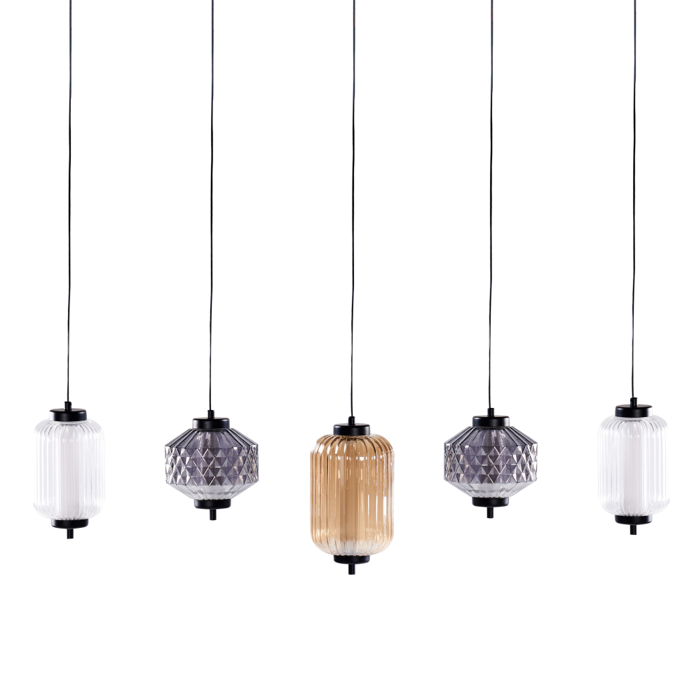 LED Pendant Lamp SULLANE LED Glass Multicolour