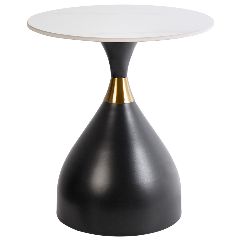 Side Table ITUNA Ceramic Black/ White