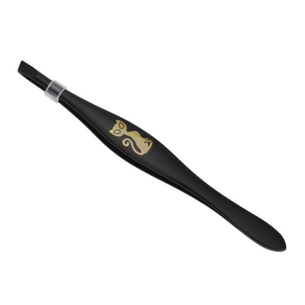 Slant Tweezers Shape Hair Pluckers Spray Paint Eyelash Tweezers Portable Eyebrow Trimming  Women