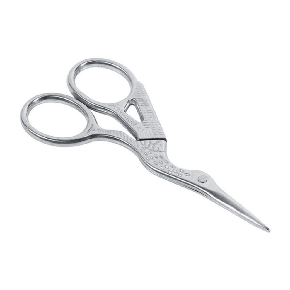 (silver) 1Pc 9CM Vintage Stainless Steel Scissors Embroidery Sewing Tools HD