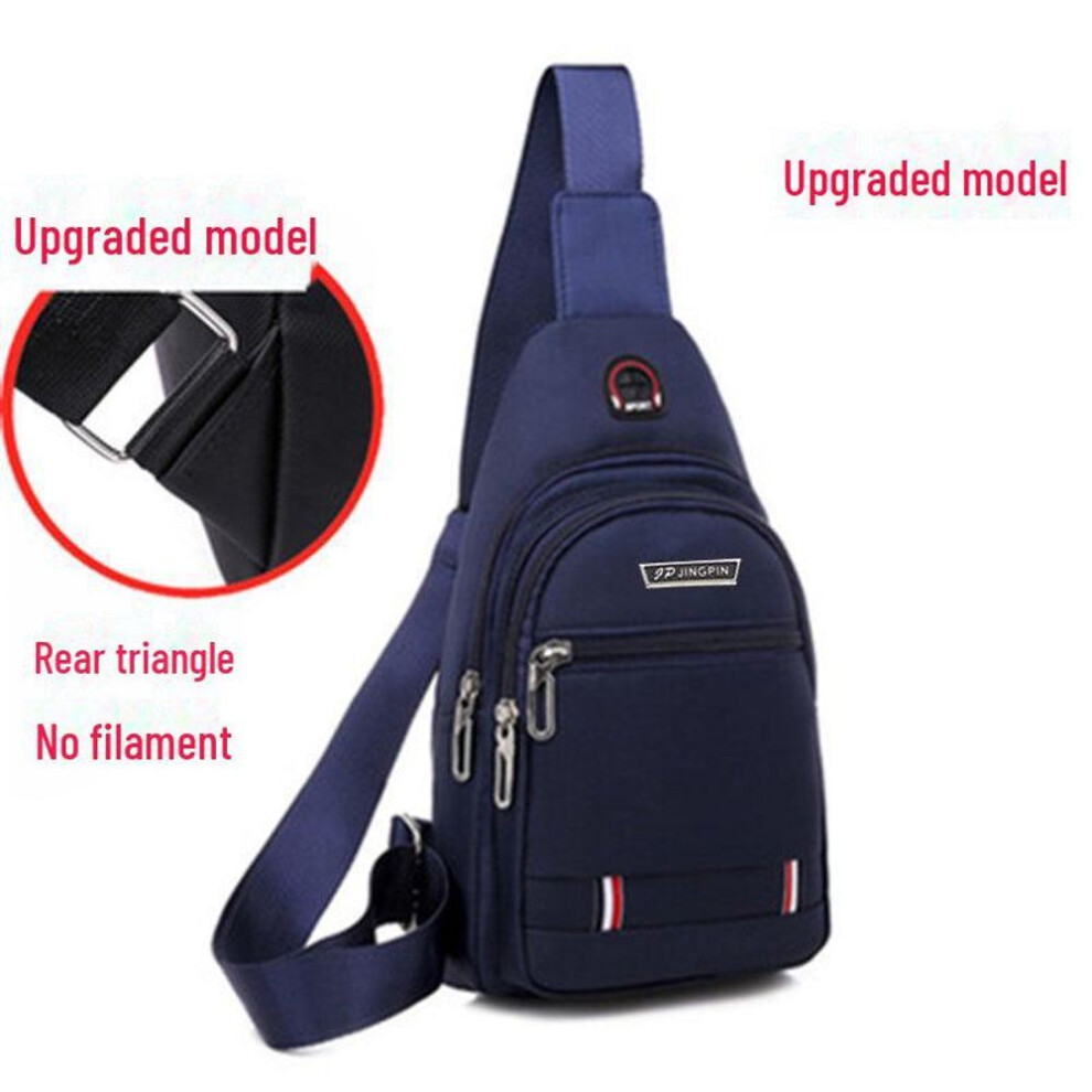 (blue) Men's Waterproof Oxford Cloth Casual Cross-Body Messenger Bag