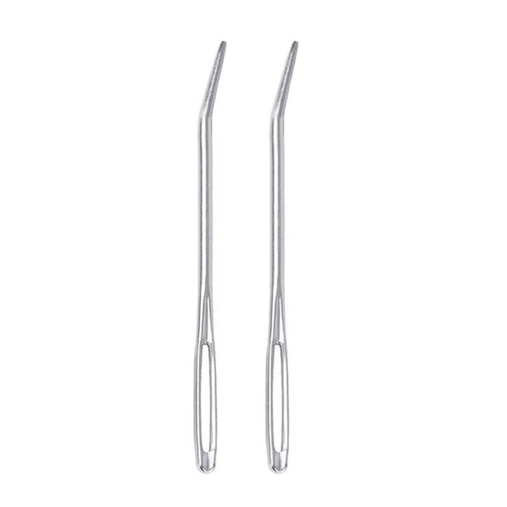 (silver) Sewing Needle Set Large Eye Needle Embroidery Bent Needle Yarn Darning Needle for Wool Sewing Knitting Crocheting