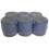 (12 Rolls) BLACK/CLEAR Shrink 6 Blue Centrefeed Hand Towel Rolls 1 x 6r 2