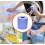 (12 Rolls) BLACK/CLEAR Shrink 6 Blue Centrefeed Hand Towel Rolls 1 x 6r 4