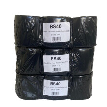 (18 Rolls) BLACK/CLEAR Shrink 6 Blue Centrefeed Hand Towel Rolls 1 x 6r