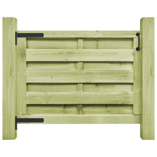 VidaXL vidaXL Gartentor Kiefernholz Imprägniert 100x75 cm Grün 1