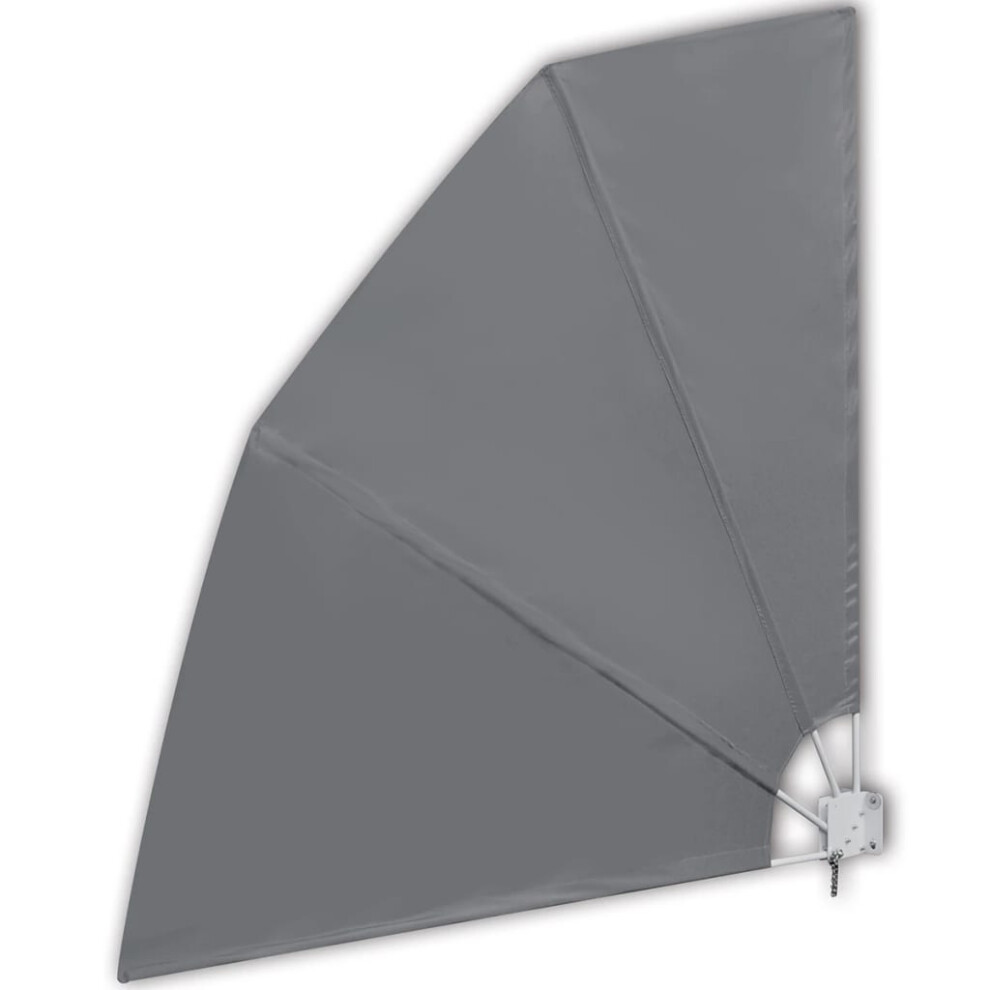(grey, 210 x 210 cm) New Patio Balcony Side Awning Collapsible Garden Multi Sizes Multi Colours