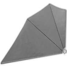vidaXL Faltbarer Balkonfächer Grau 160240 cm
