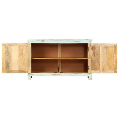 VidaXL (light blue) vidaXL Solid Mango Wood Sideboard 2 Doors Side Cabinet Highboard Cupboard 2