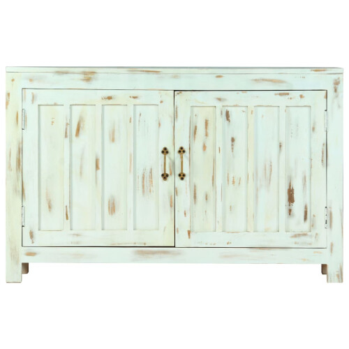 VidaXL (light blue) vidaXL Solid Mango Wood Sideboard 2 Doors Side Cabinet Highboard Cupboard 1