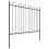 VidaXL vidaXL Gartenzaun mit Rundbogen Stahl 838 x 150 cm Schwarz 2