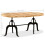 VidaXL (brown) vidaXL Dining Table Kitchen Dining Room Table Solid Reclaimed Wood Steel Leg 4