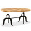 VidaXL (brown) vidaXL Dining Table Kitchen Dining Room Table Solid Reclaimed Wood Steel Leg 3