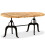 VidaXL (brown) vidaXL Dining Table Kitchen Dining Room Table Solid Reclaimed Wood Steel Leg 7