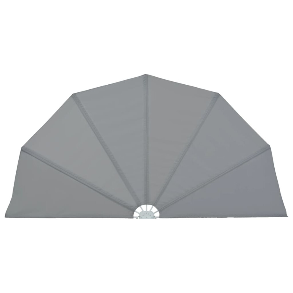 (grey, 160 cm) vidaXL Collapsible Terrace Side Awning Sun Screen 200 cm/160 cm Multi Colours