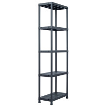 (60 x 30 x 180 cm/ 1 piece) vidaXL 1/2/5x Storage Shelf Rack Black Plastic Display Organiser Multi Sizes
