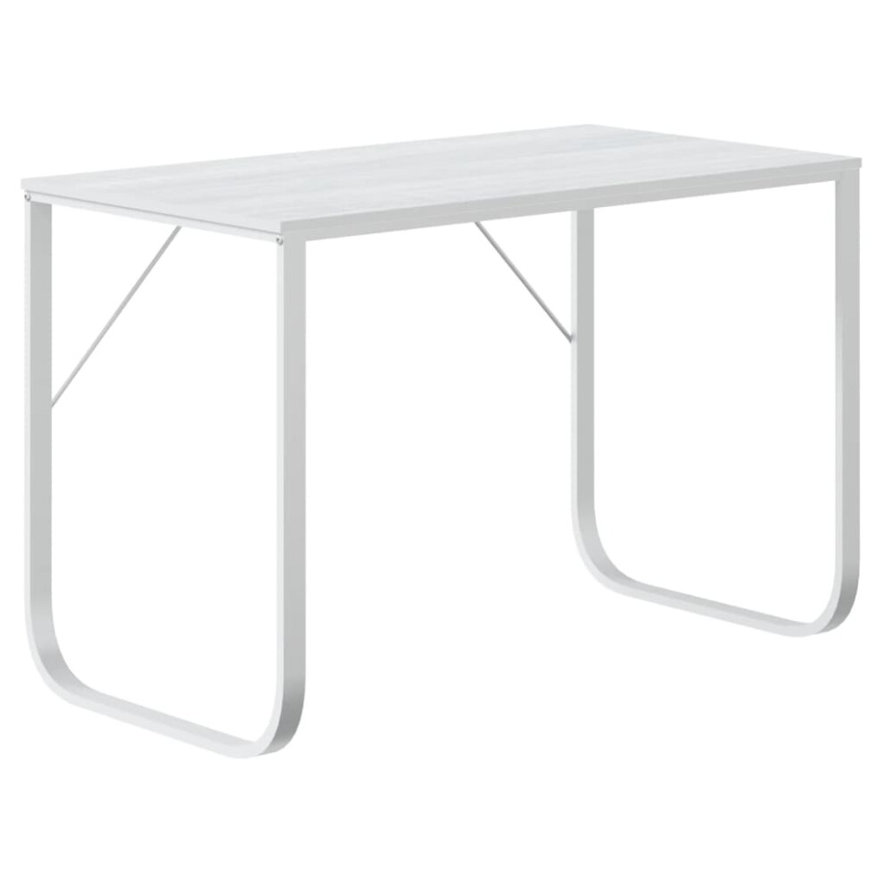 Vidaxl (White) Computer Desk Chipboard Bedroom Studying Gaming Desk Multi Colours