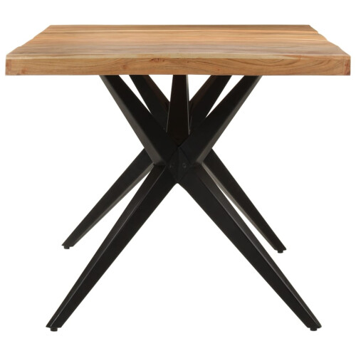 VidaXL (black, 180 x 90 x 77 cm) vidaXL Dining Table Home Kitchen Dining Room Dinner Table Breakfast Side Table 2