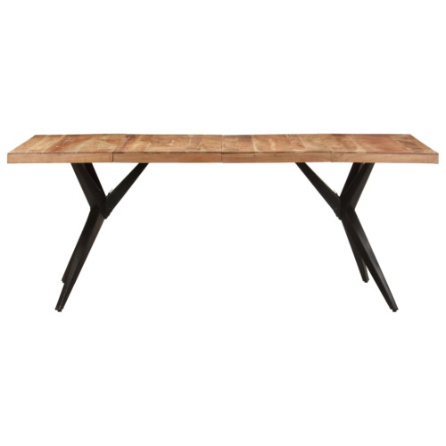 VidaXL (bleached, 200 x 90 x 76 cm) vidaXL Dining Table Home Kitchen Dining Room Dinner Table Breakfast Side Table 1