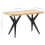 VidaXL (natural, 120 x 60 x 76 cm) vidaXL Dining Table Home Kitchen Dining Room Dinner Table Breakfast Side Table 4