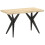 VidaXL (natural, 120 x 60 x 76 cm) vidaXL Dining Table Home Kitchen Dining Room Dinner Table Breakfast Side Table 10