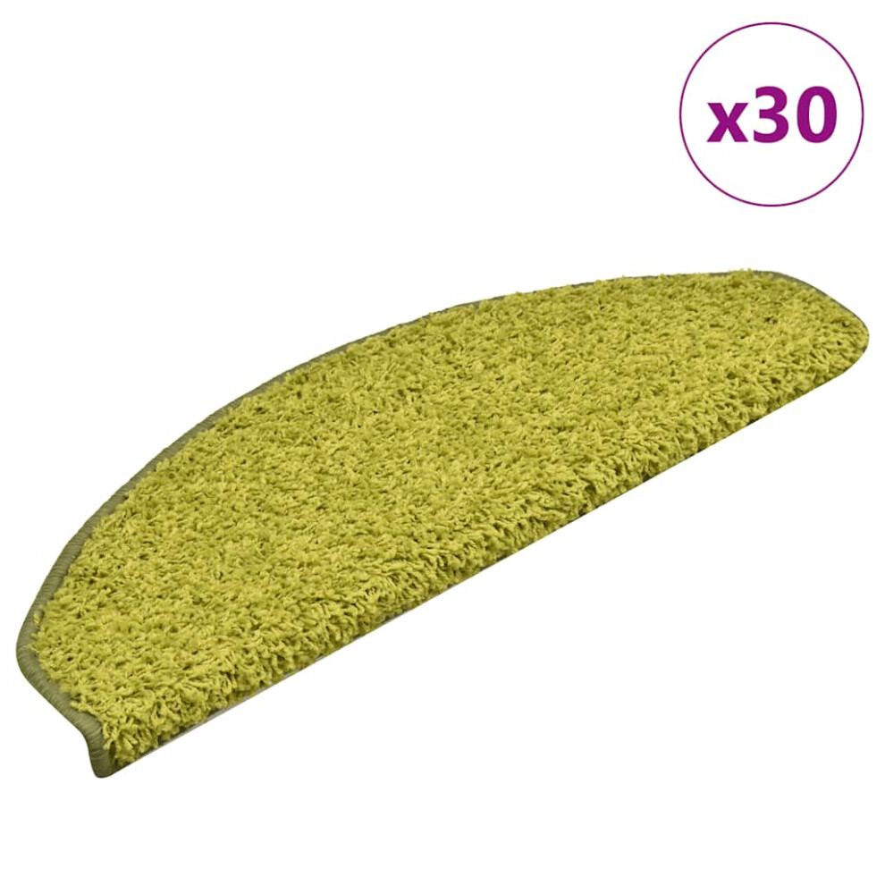 (green, 65 x 21 x 4 cm) vidaXL Stair Mats Home Decorative Stair Step Rug Carpet Protector Tread Mat