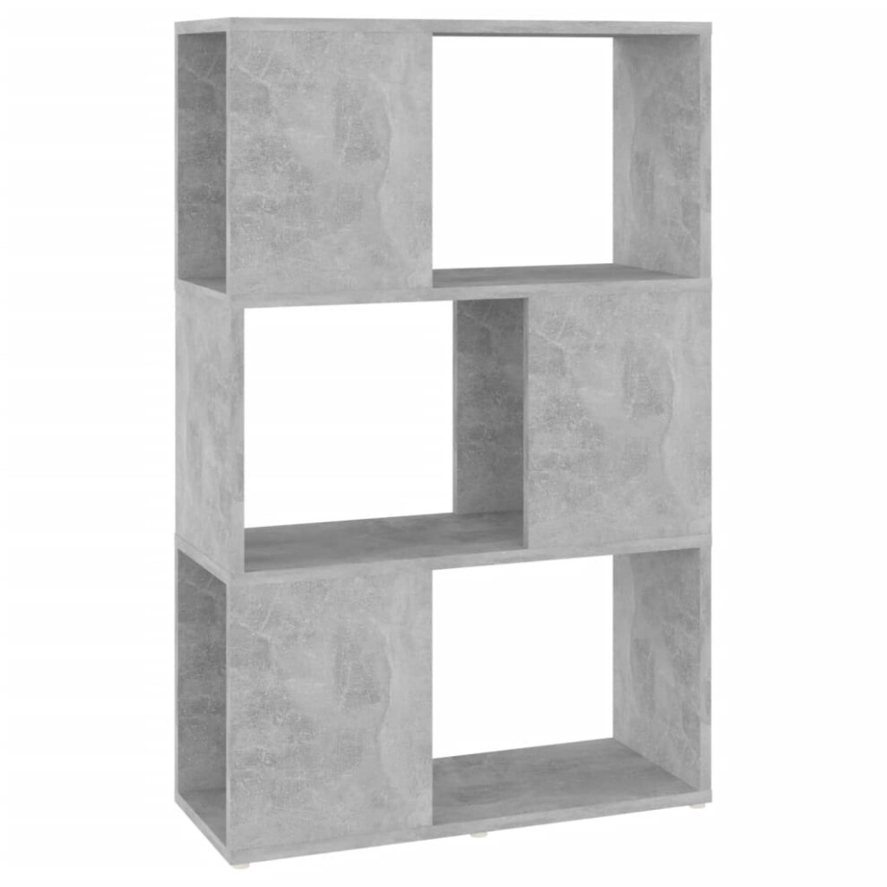 Vidaxl (Concrete Grey, 60 X 24 X 94 Cm) Book Cabinet Room Divider Engineered Wood Privacy Screen