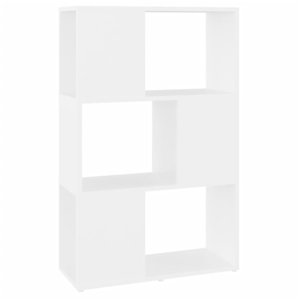 Vidaxl (White, 60 X 24 X 94 Cm) Book Cabinet Room Divider Engineered Wood Privacy Screen