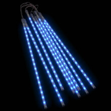 (blue, 50 cm/ 8 pcs) vidaXL 1/8/20x Meteor Lights Indoor Snowfall Fairy Light 30/50cm Multi Colours