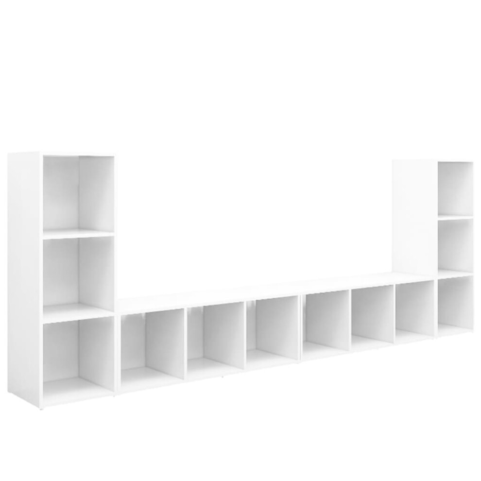 Vidaxl (White) 4X Tv Cabinet Tv Stand Plasma Cabinet Lowboard Chipboard Multi Colours