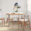 VidaXL (silver, 110 x 50 x 76 cm table) vidaXL Dining Table Kitchen Dining Room Side Dinner Table Solid Wood Acacia 3