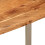 VidaXL (silver, 110 x 50 x 76 cm table) vidaXL Dining Table Kitchen Dining Room Side Dinner Table Solid Wood Acacia 8