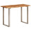 VidaXL (silver, 110 x 50 x 76 cm table) vidaXL Dining Table Kitchen Dining Room Side Dinner Table Solid Wood Acacia 2