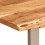 VidaXL (silver, 110 x 50 x 76 cm table) vidaXL Dining Table Kitchen Dining Room Side Dinner Table Solid Wood Acacia 7