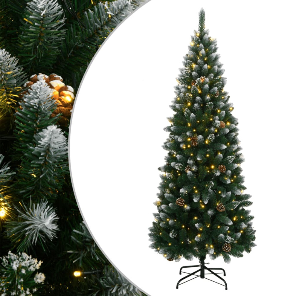 Vidaxl (240 Cm) Artificial Christmas Tree With Stand Christmas Decoration Green Pvc