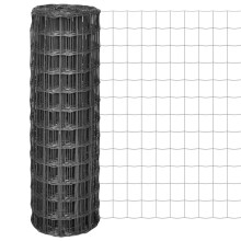 vidaXL Eurozaun Stahl 10 x 1,2 m Grau