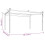 VidaXL vidaXL Pavillon mit Ausziehbarem Dach 4x3 m Anthrazit 4