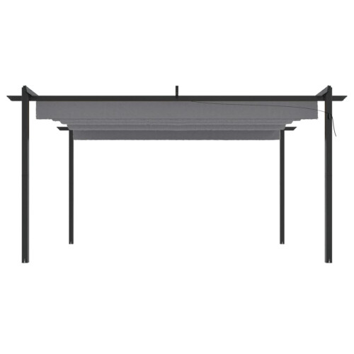 VidaXL vidaXL Pavillon mit Ausziehbarem Dach 4x3 m Anthrazit 2